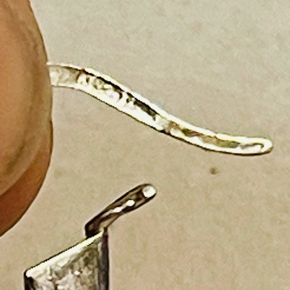 VTG 925 Sterling Silver Hoop Earrings Round - Picture 8 of 8